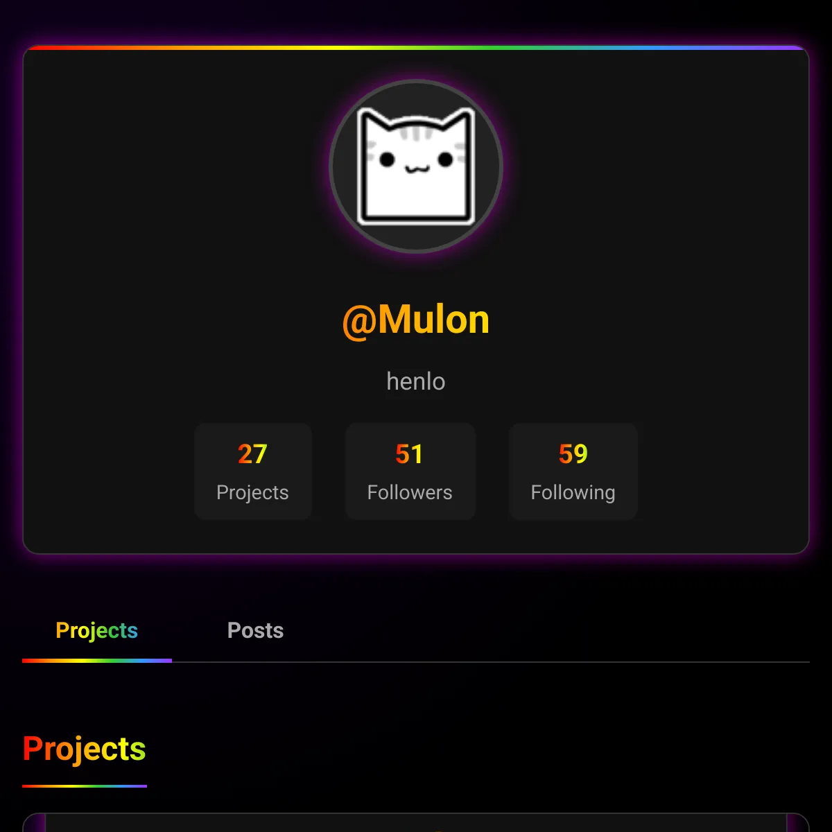 the project is loading