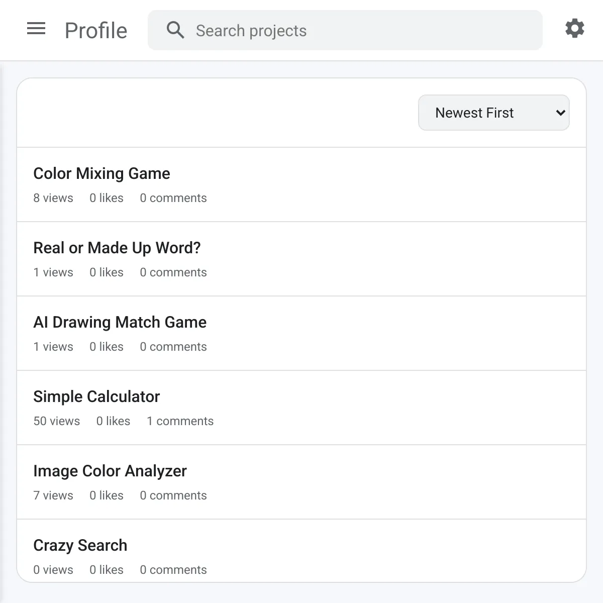 the project is loading