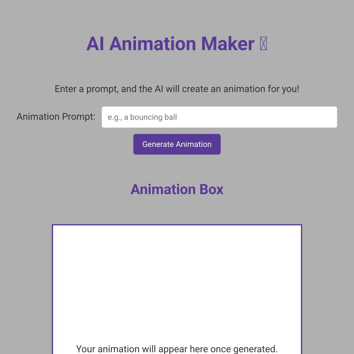 AI Animation Maker
