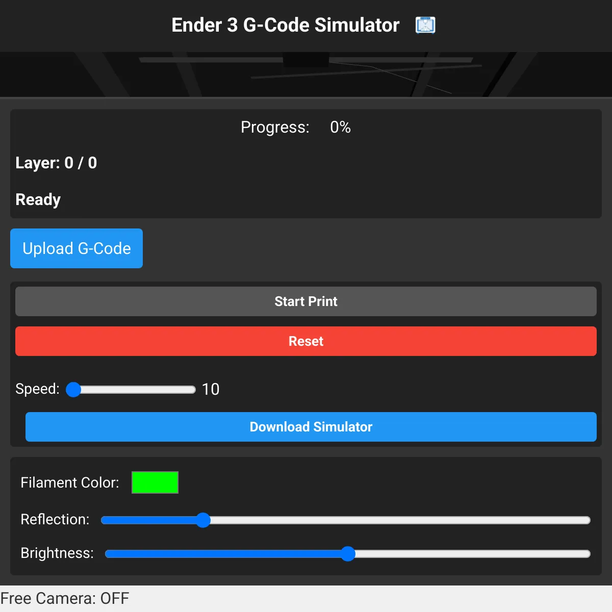 3D Printer Simulator