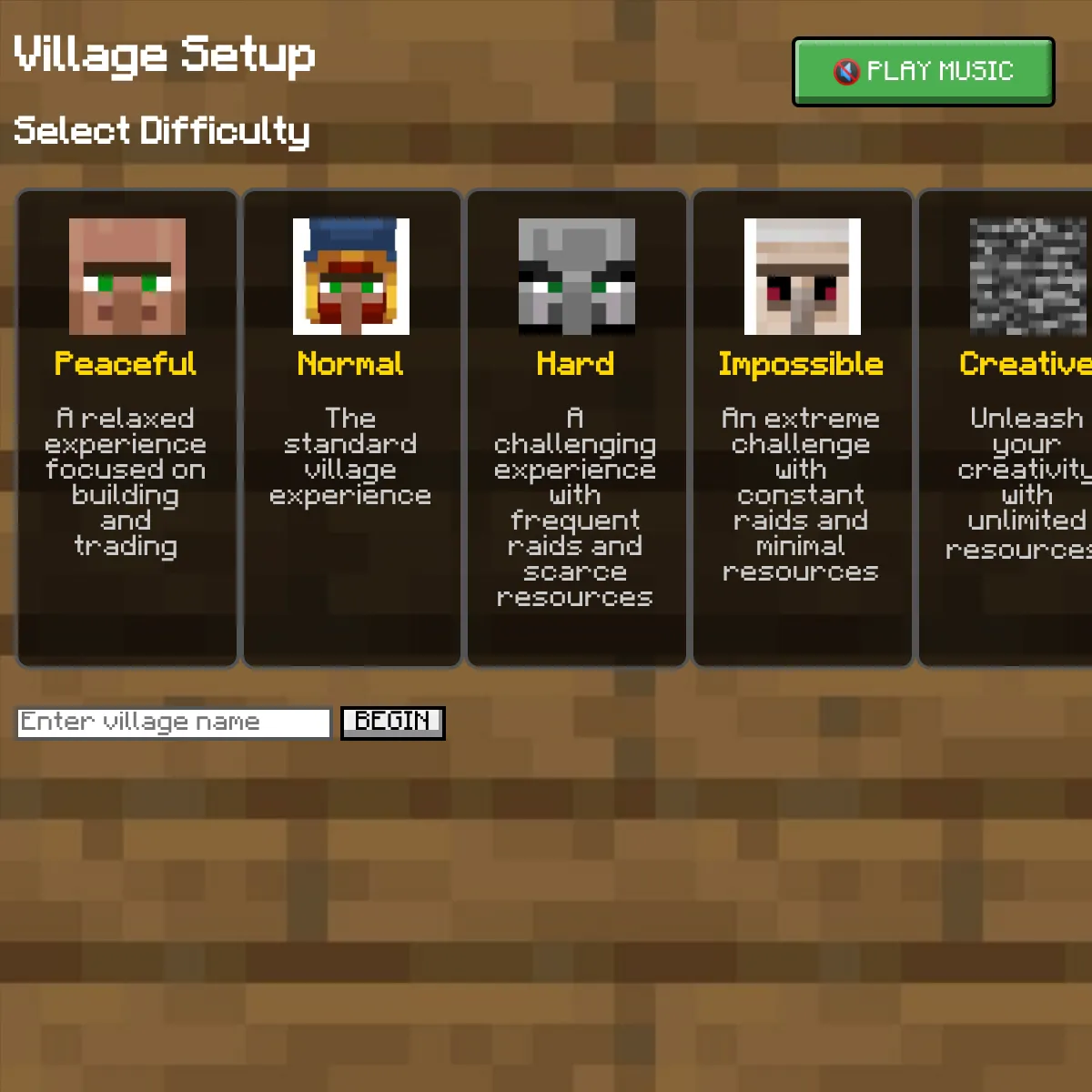 AI Minecraft Village Simulator
