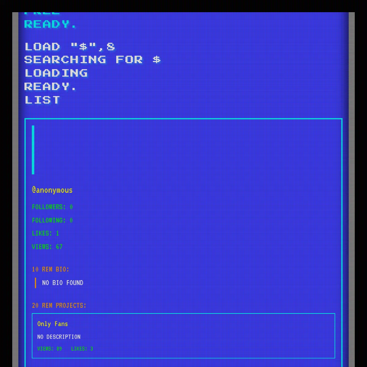 the project is loading