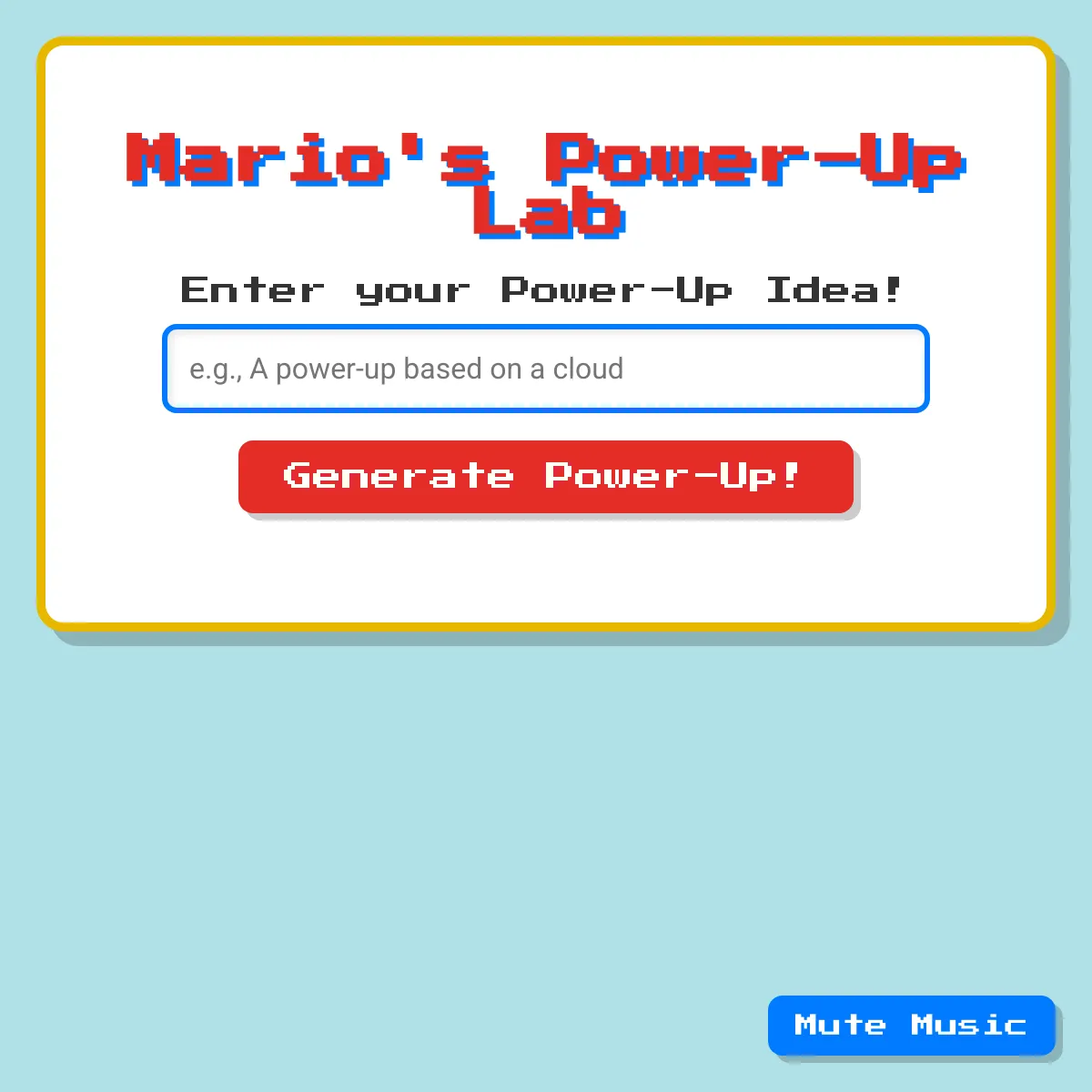 Mario's Power-Up Lab