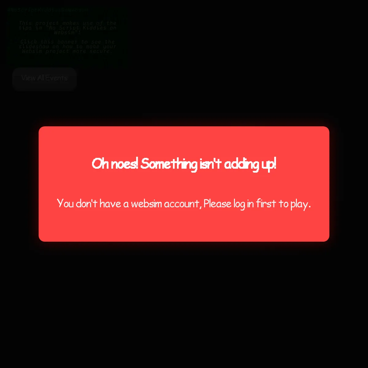 the project is loading