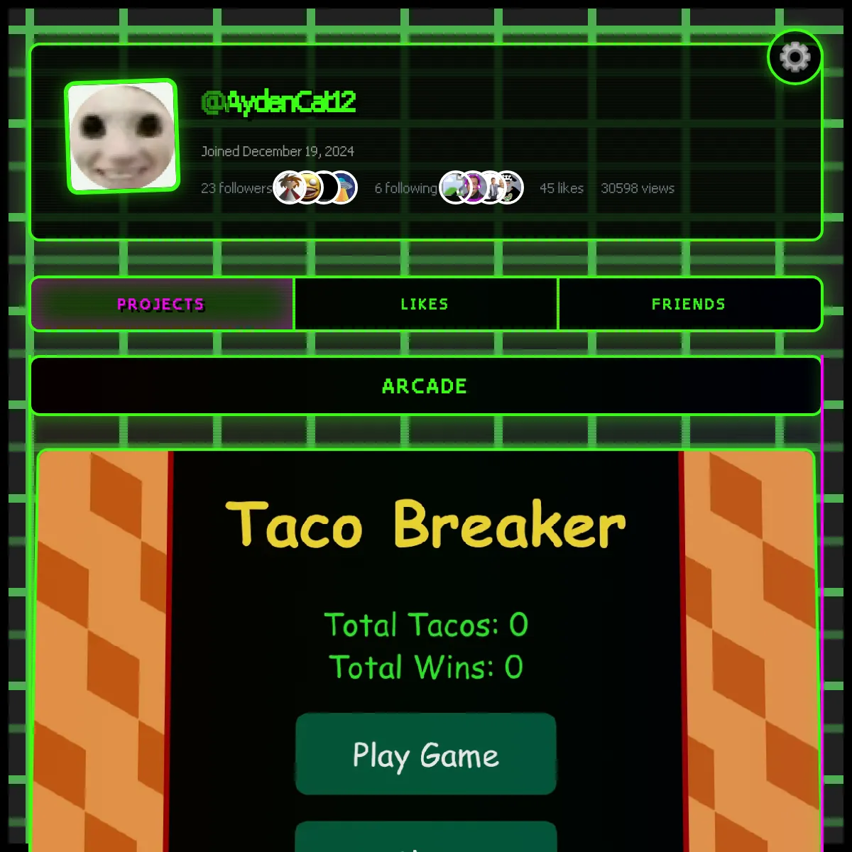 the project is loading