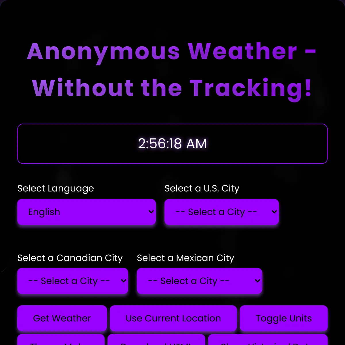 anonymous weather