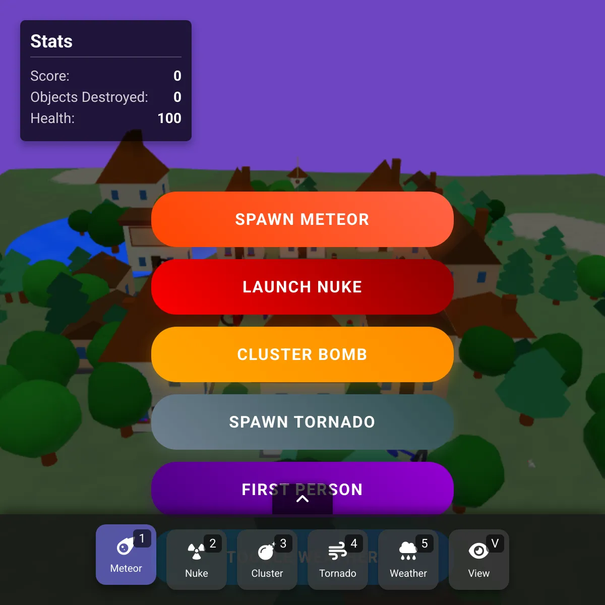 Meteor Impact Simulator 3D Game