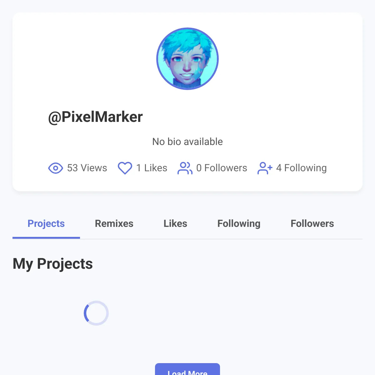 the project is loading