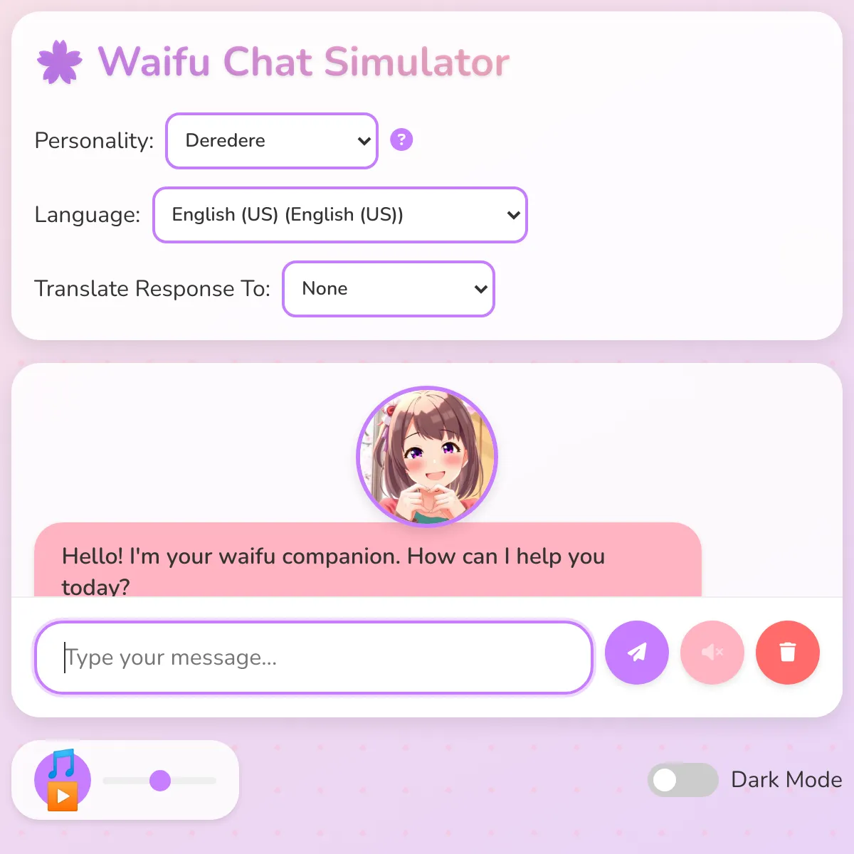 Waifu Chat Simulator