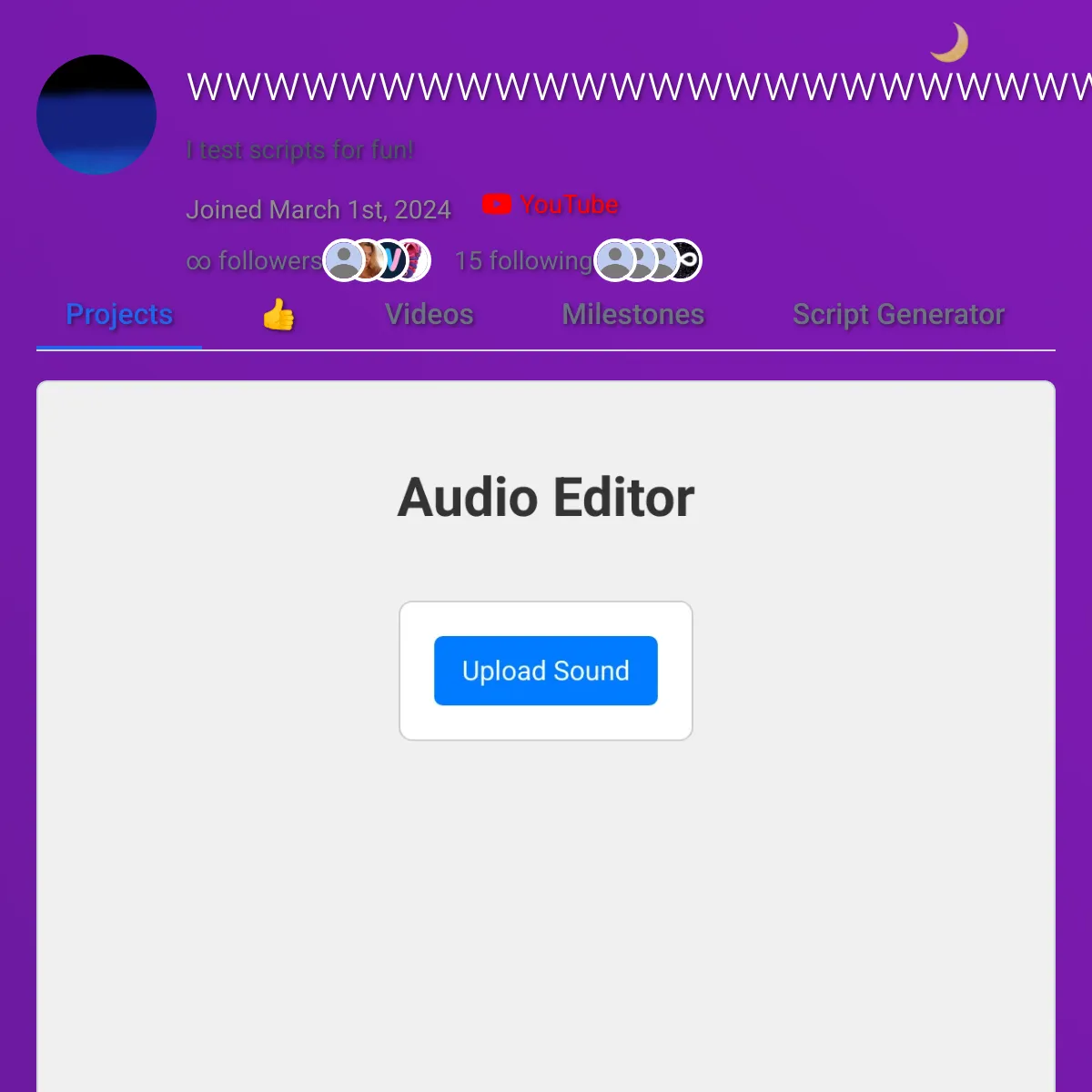 the project is loading