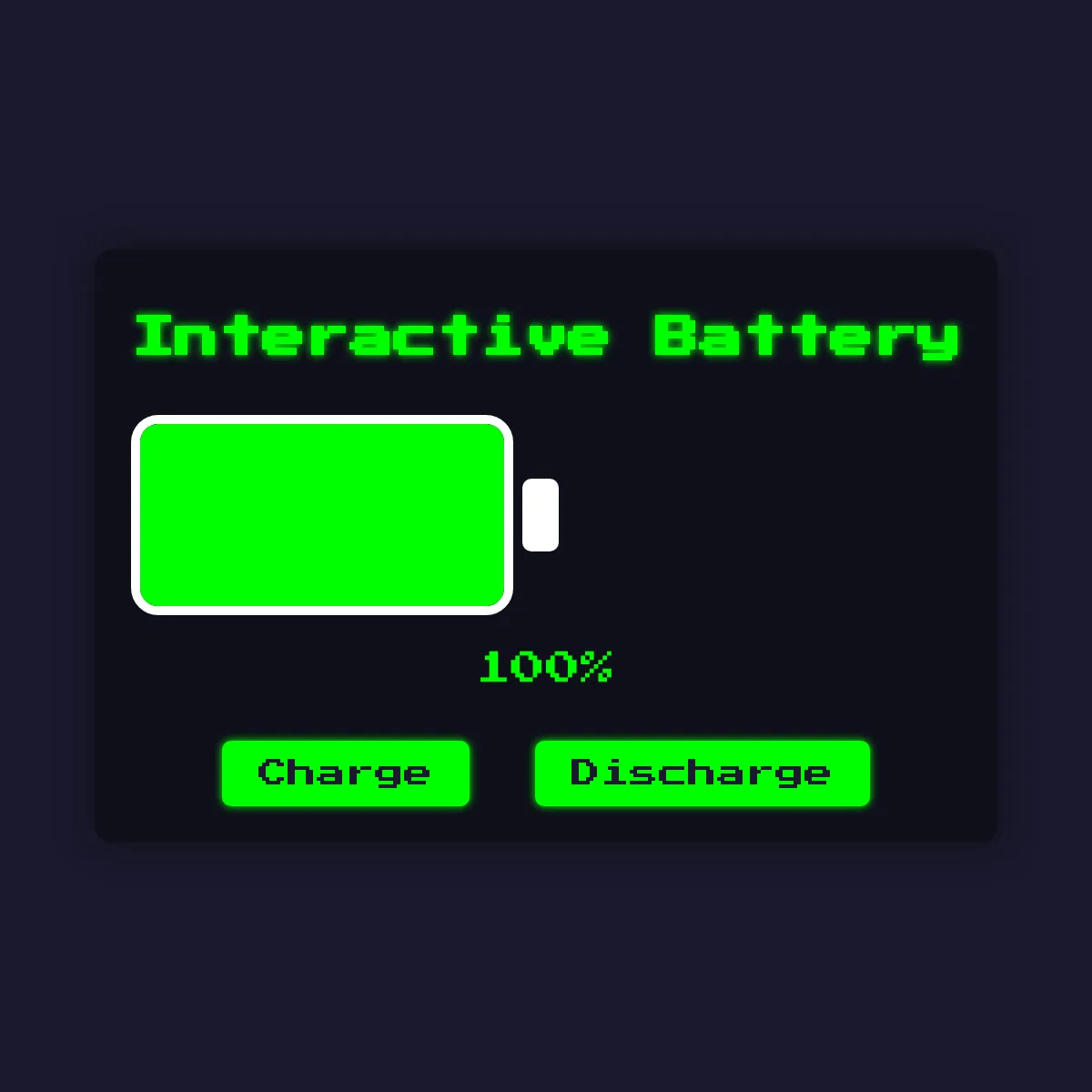Interactive Battery