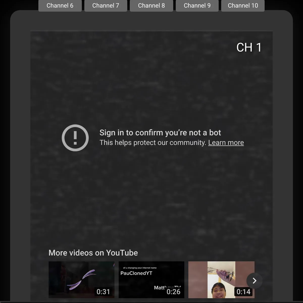 the project is loading