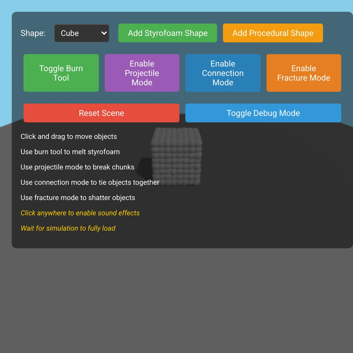 the project is loading