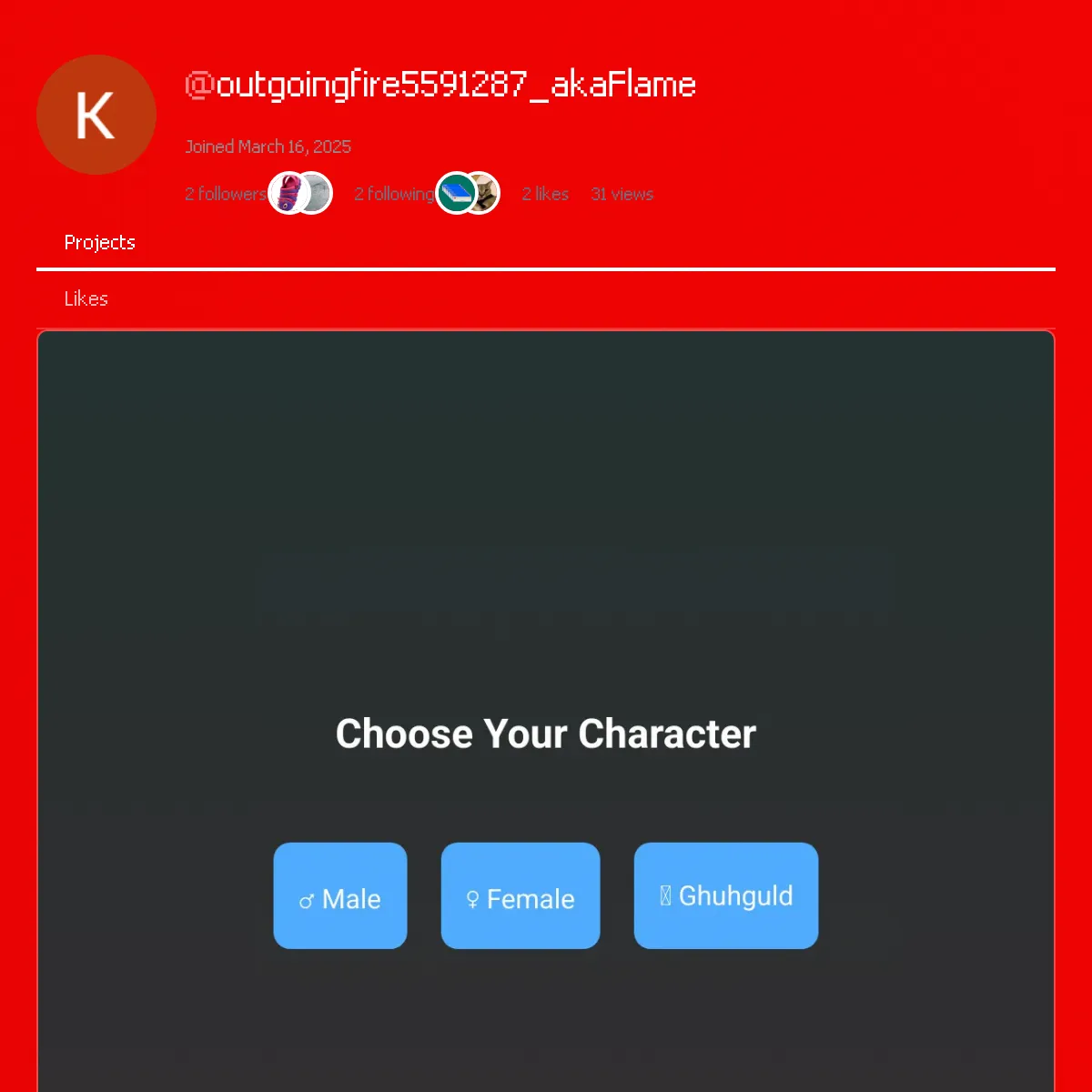 the project is loading