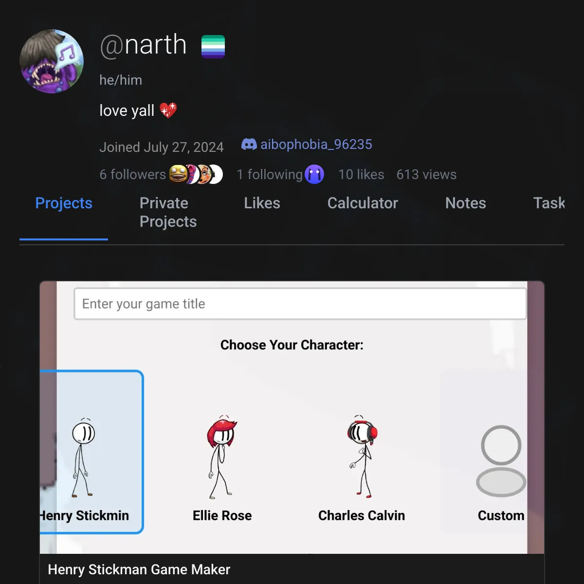 the project is loading