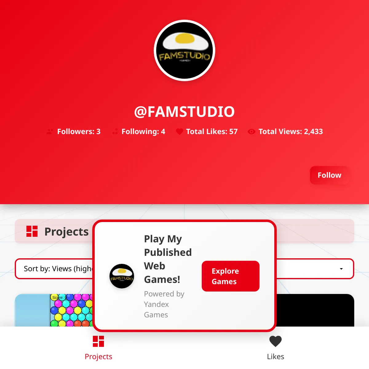 the project is loading