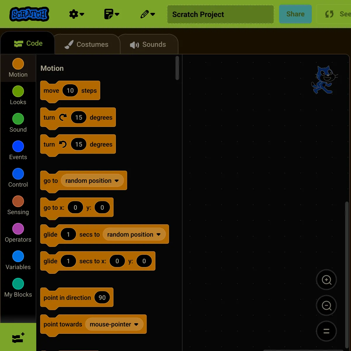 Scratch Editor