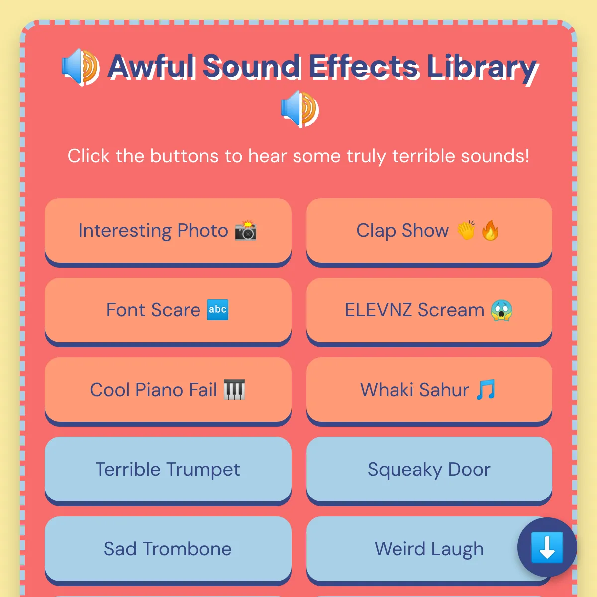 Awful sfx library