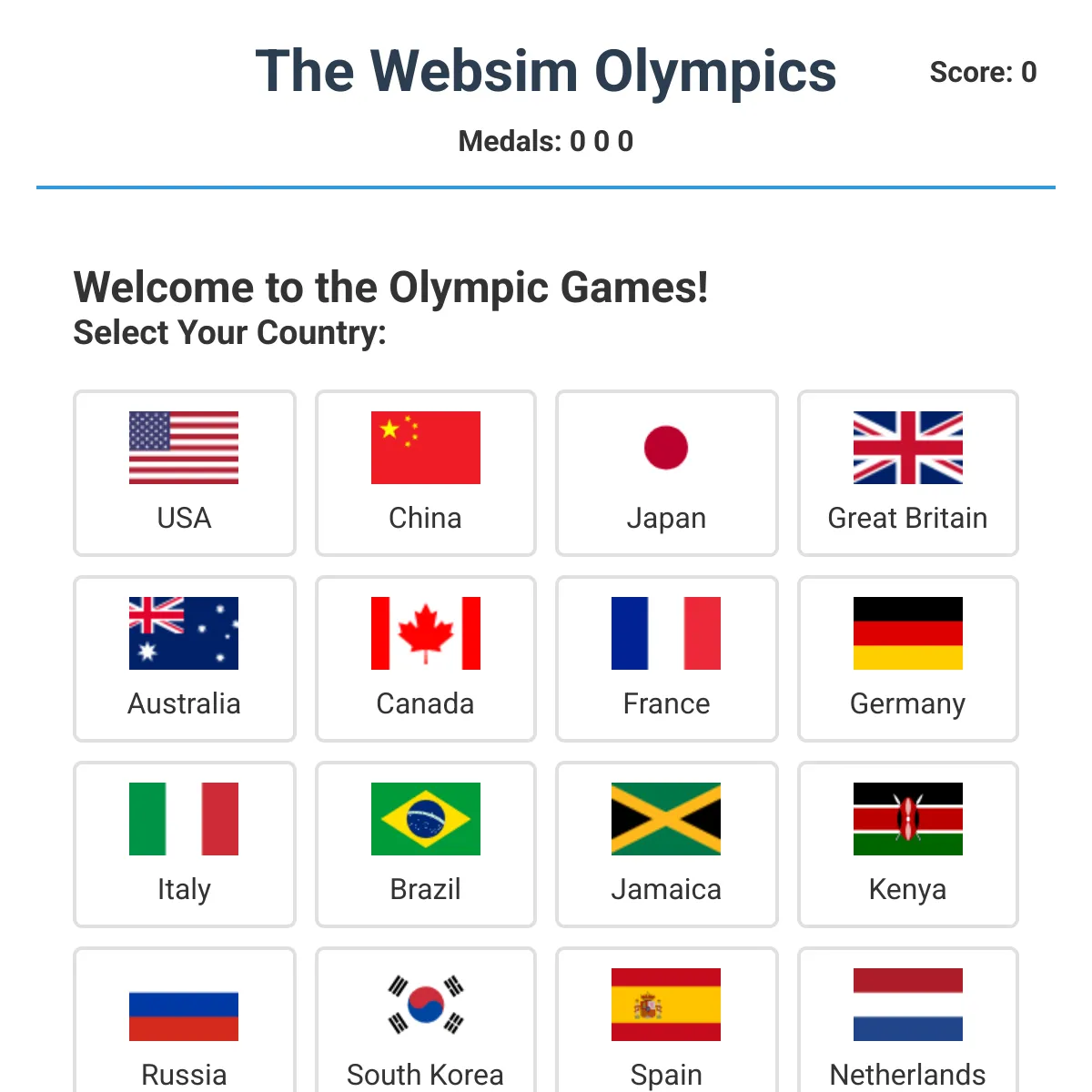 🥇The Websim Olympics🥇