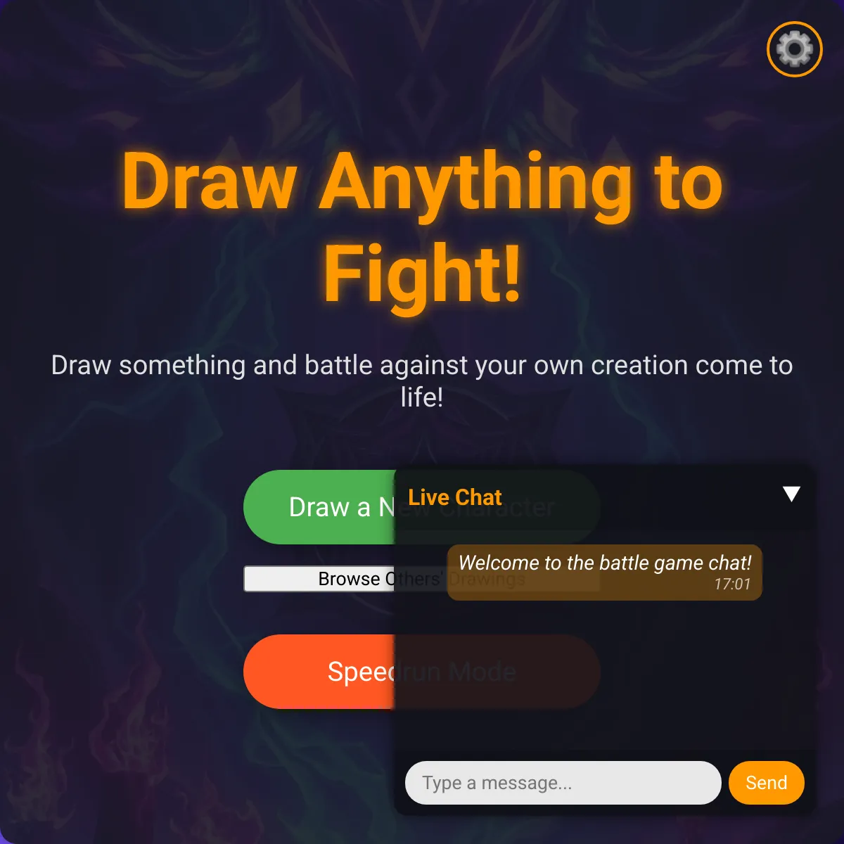 (SPEEDRUN MODE) Draw Anything to Fight!