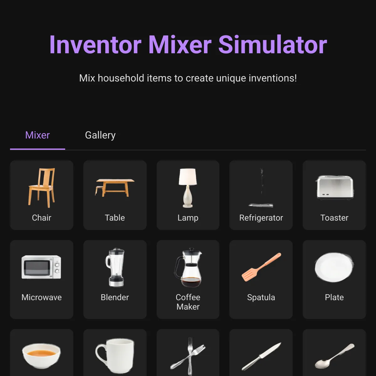 Inventor Mixer Simulator