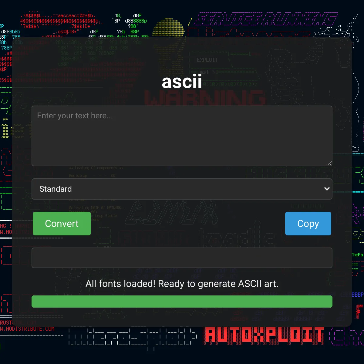 the project is loading