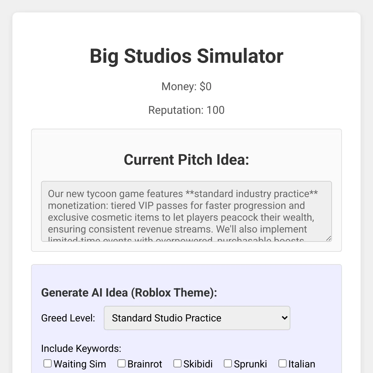 the project is loading
