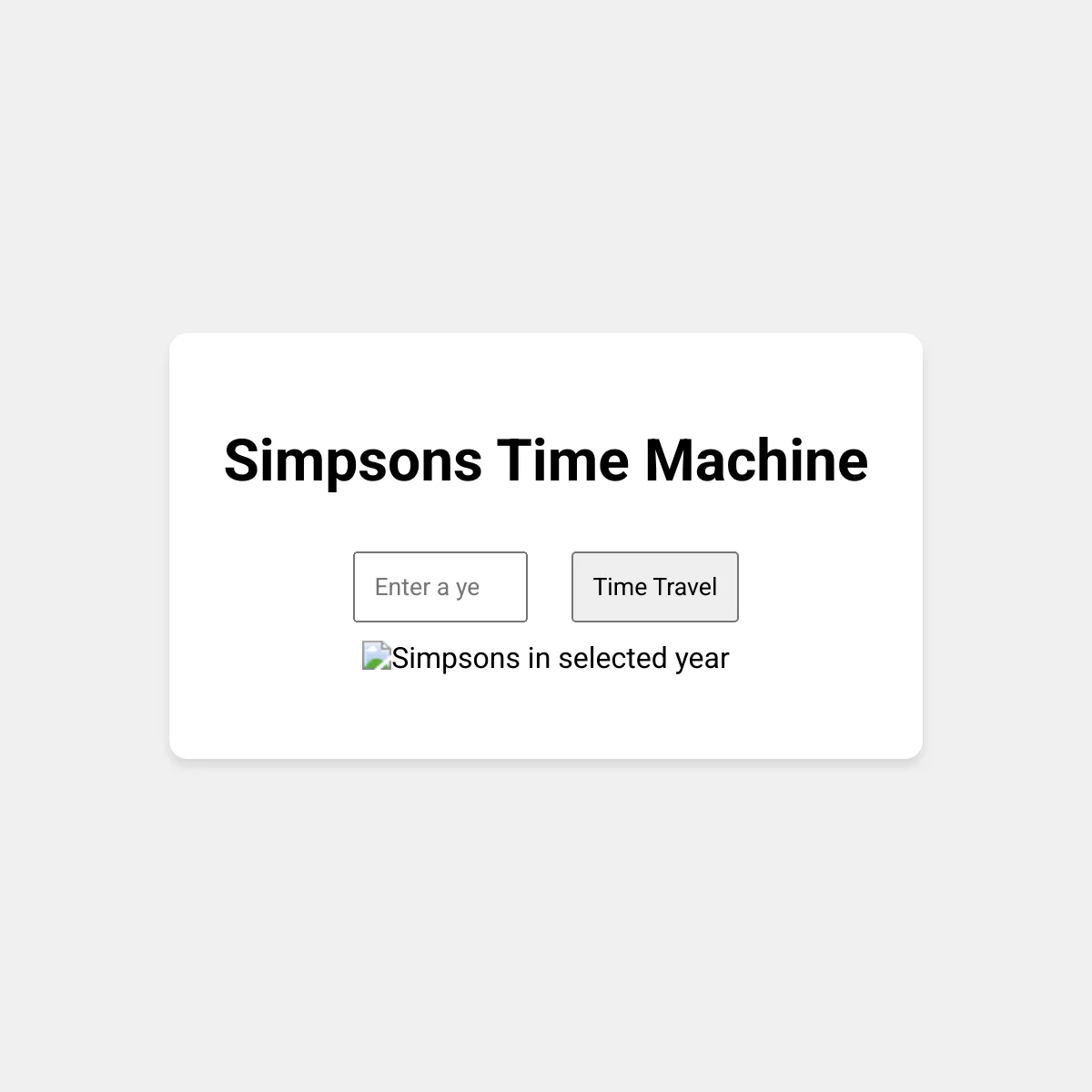 Simpsons Time Machine