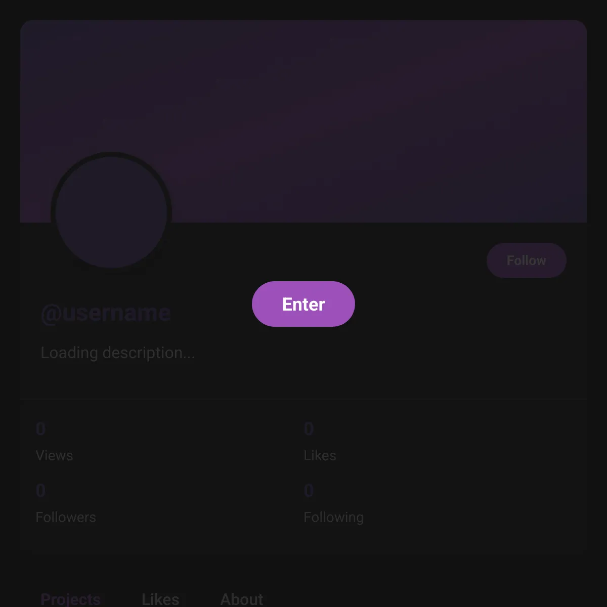 the project is loading
