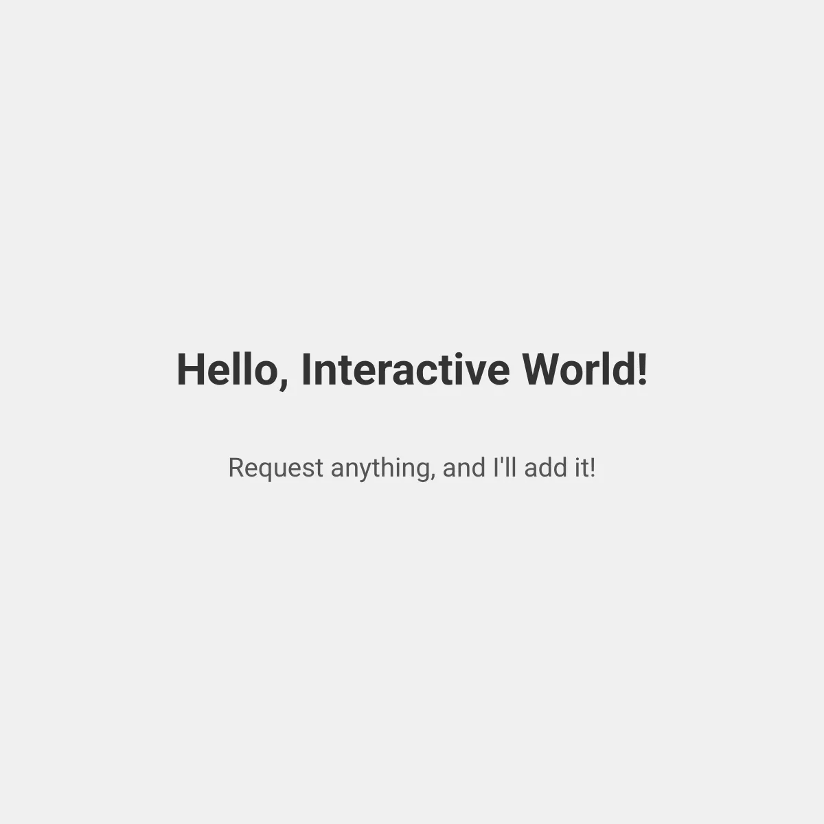 i will generically add anything