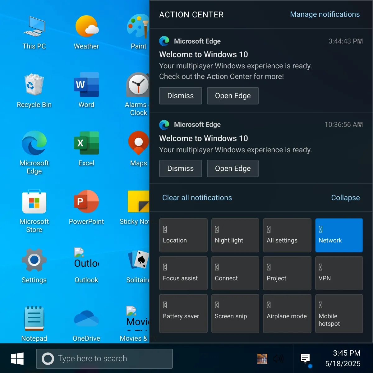 windows 10 test