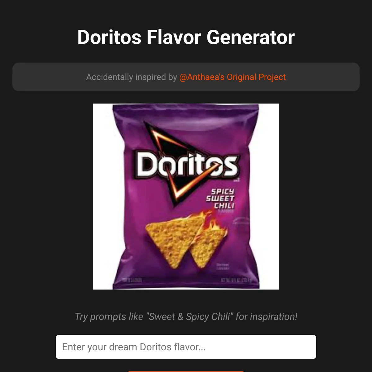 This Doritos Flavor does not exist