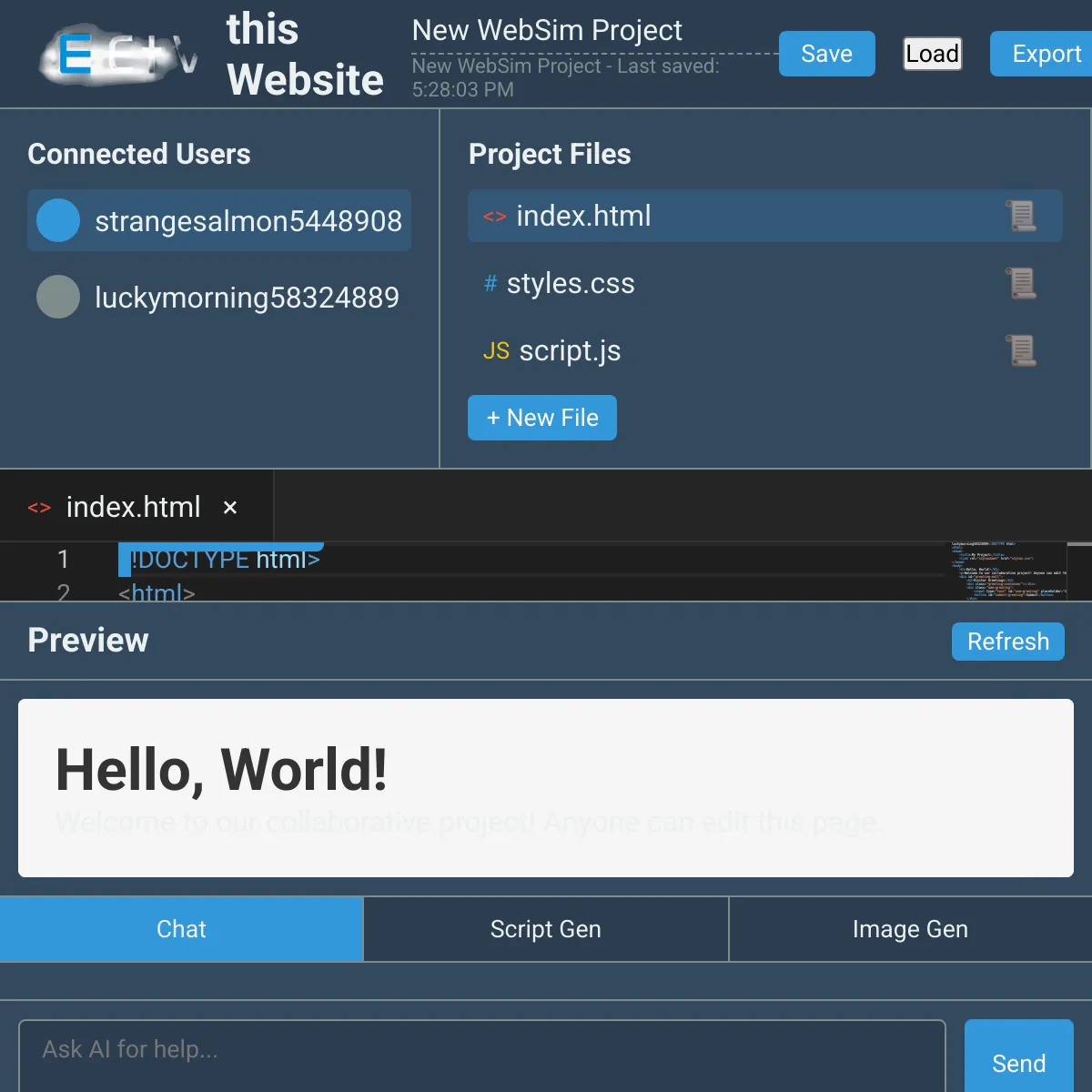 Edit this website V2