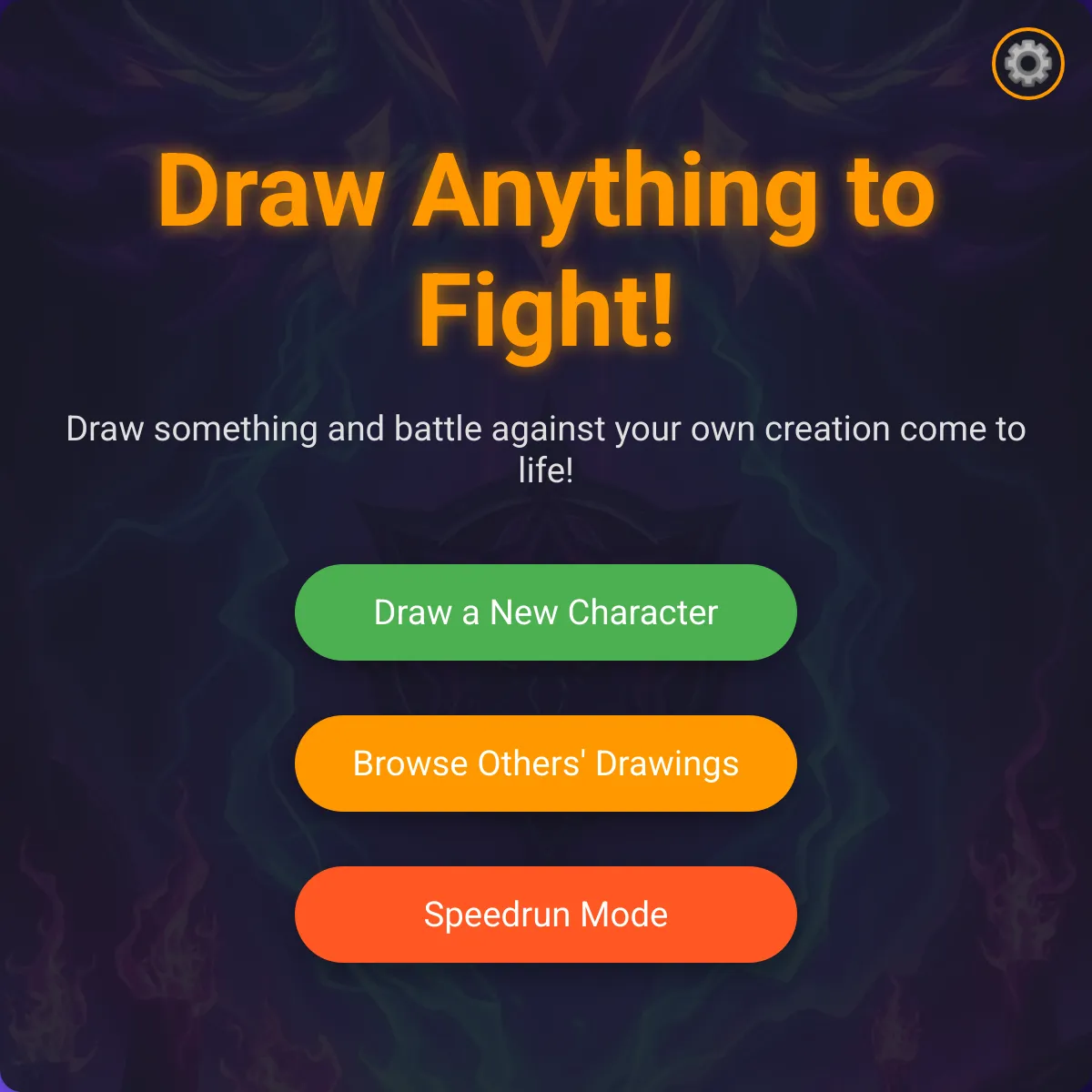 (SPEEDRUN MODE) Draw Anything to Fight!