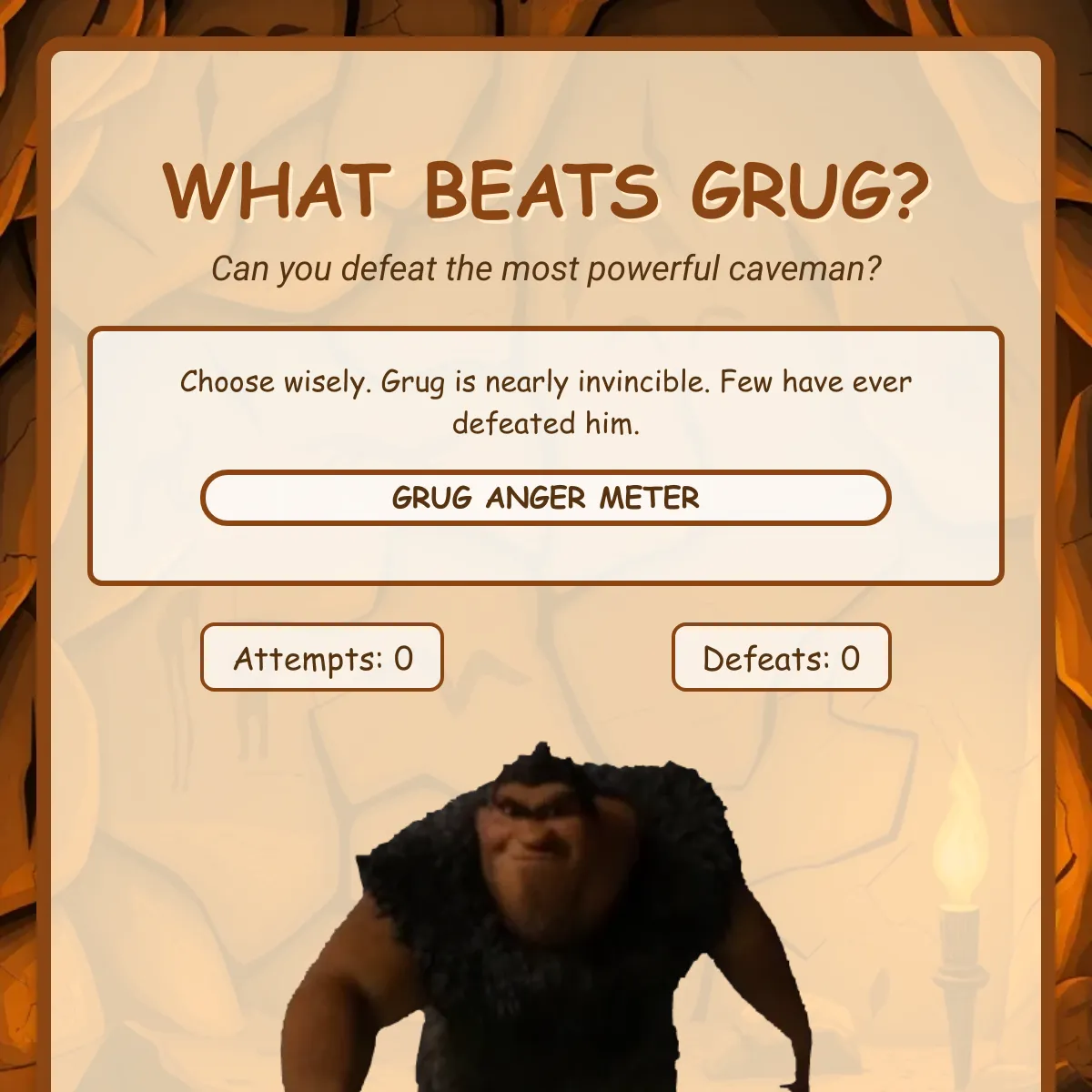 What Beats Grug?