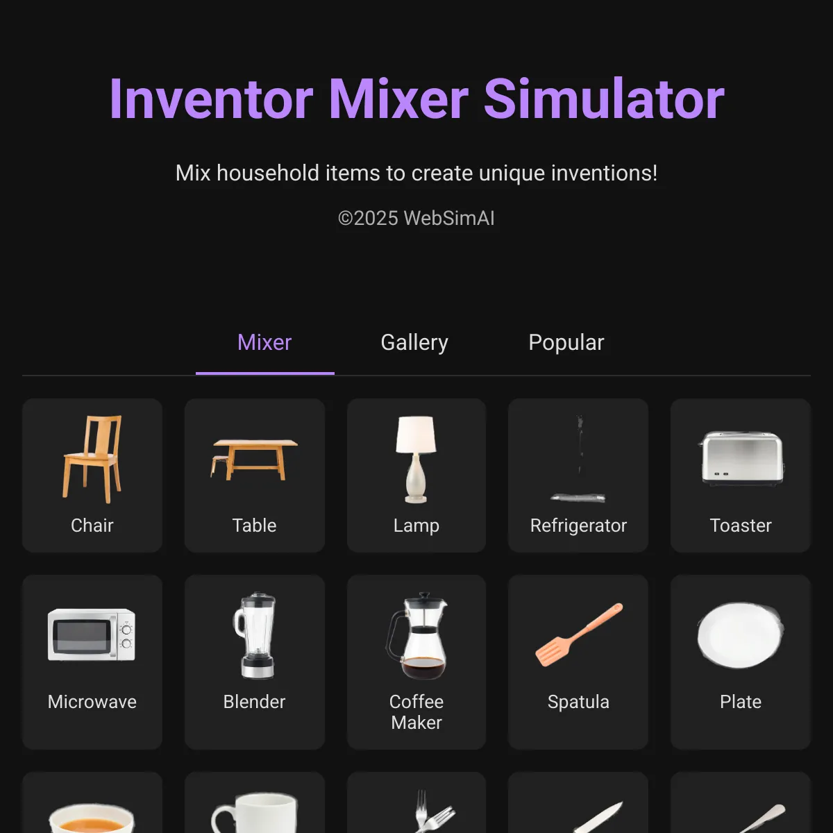 Inventor Mixer Simulator