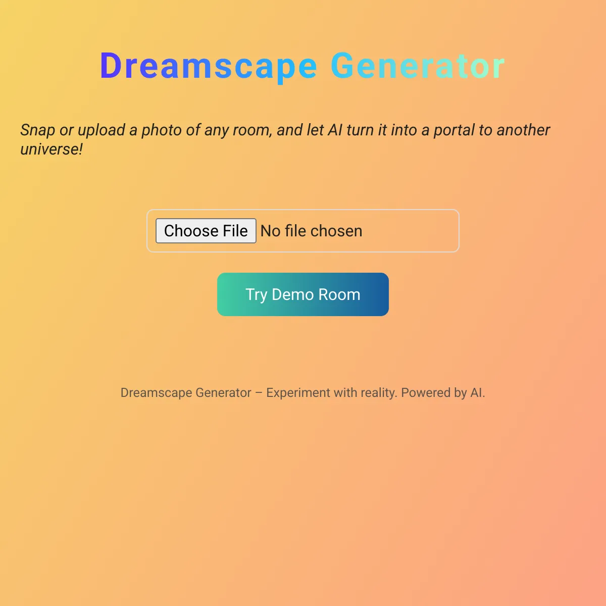 Dreamscape Generator: Reimagine Any Room