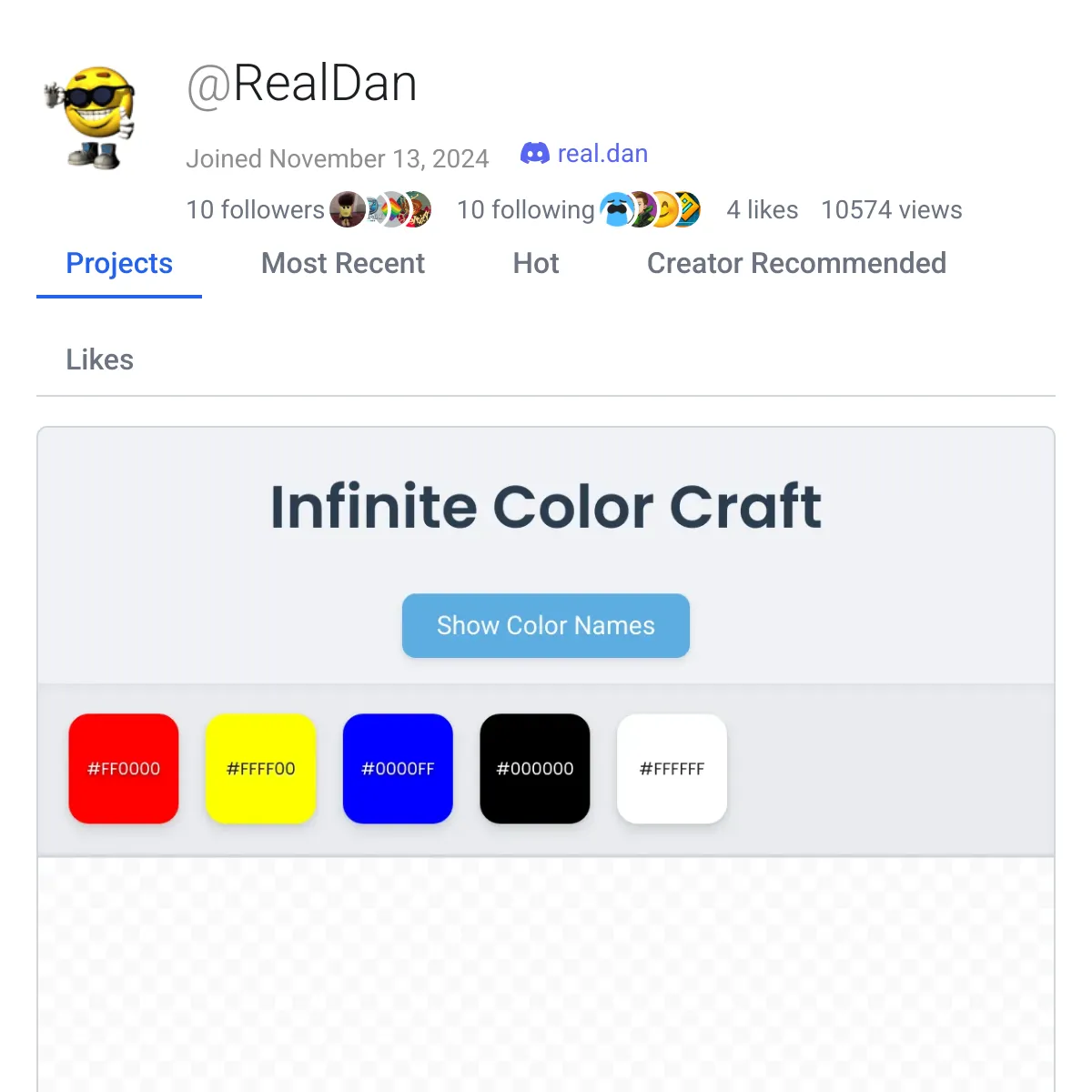 the project is loading