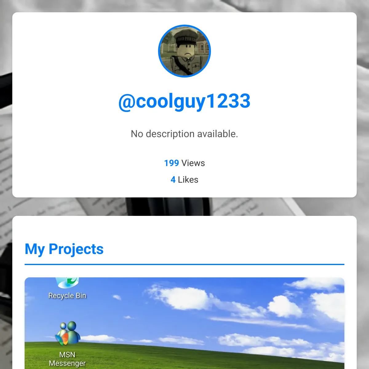 the project is loading