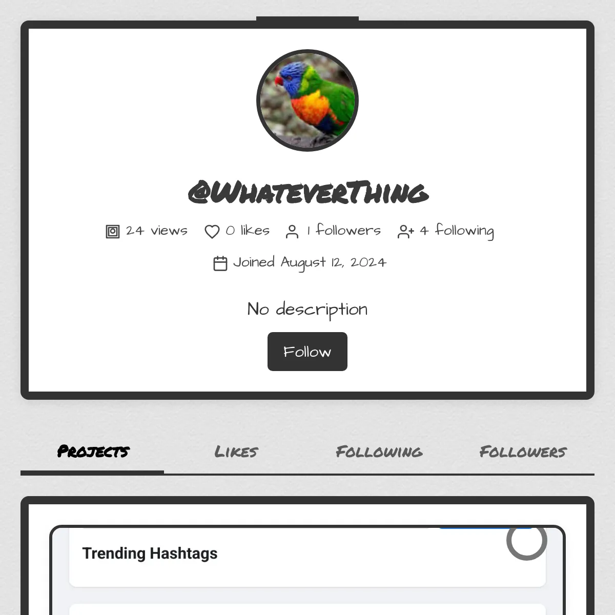 the project is loading