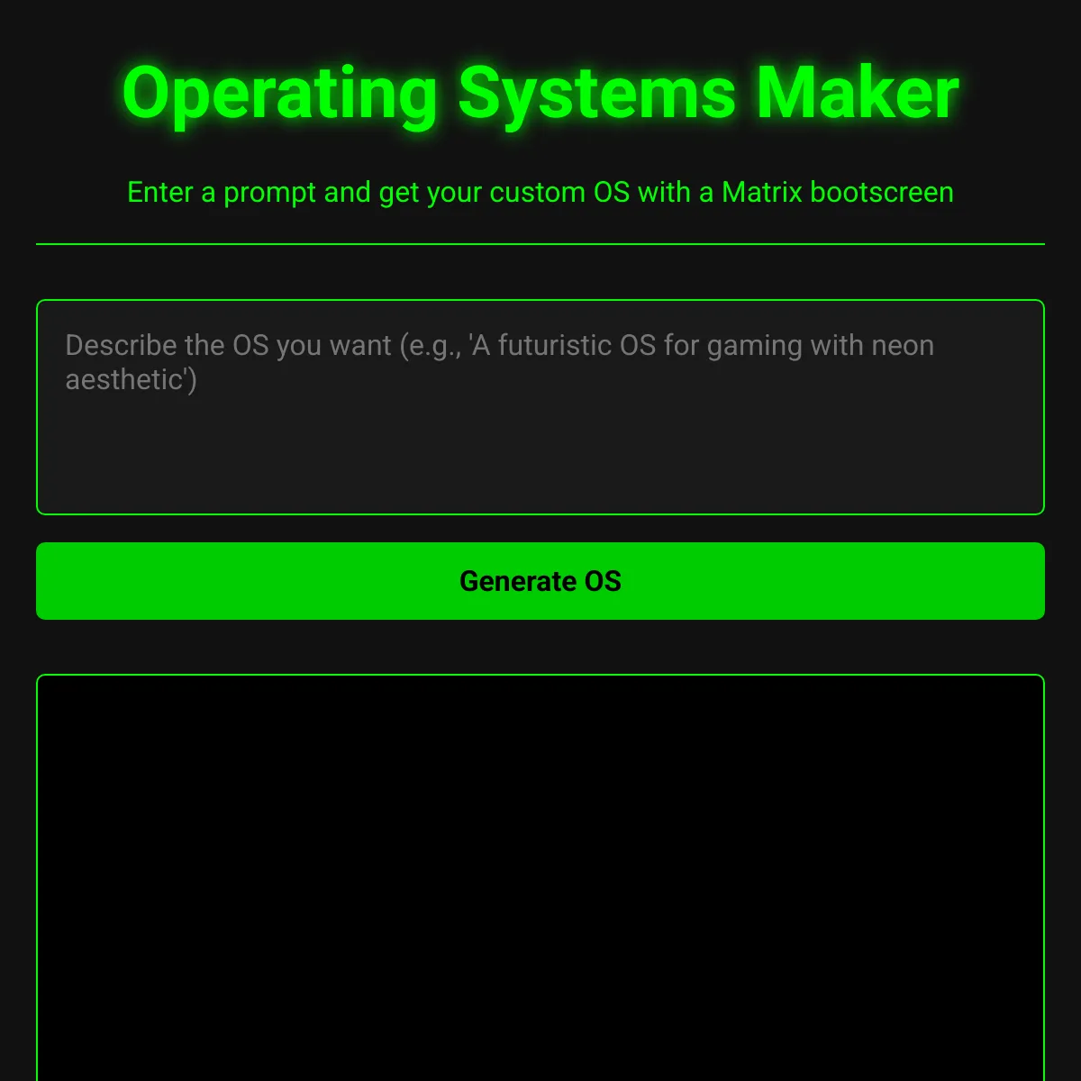 the project is loading