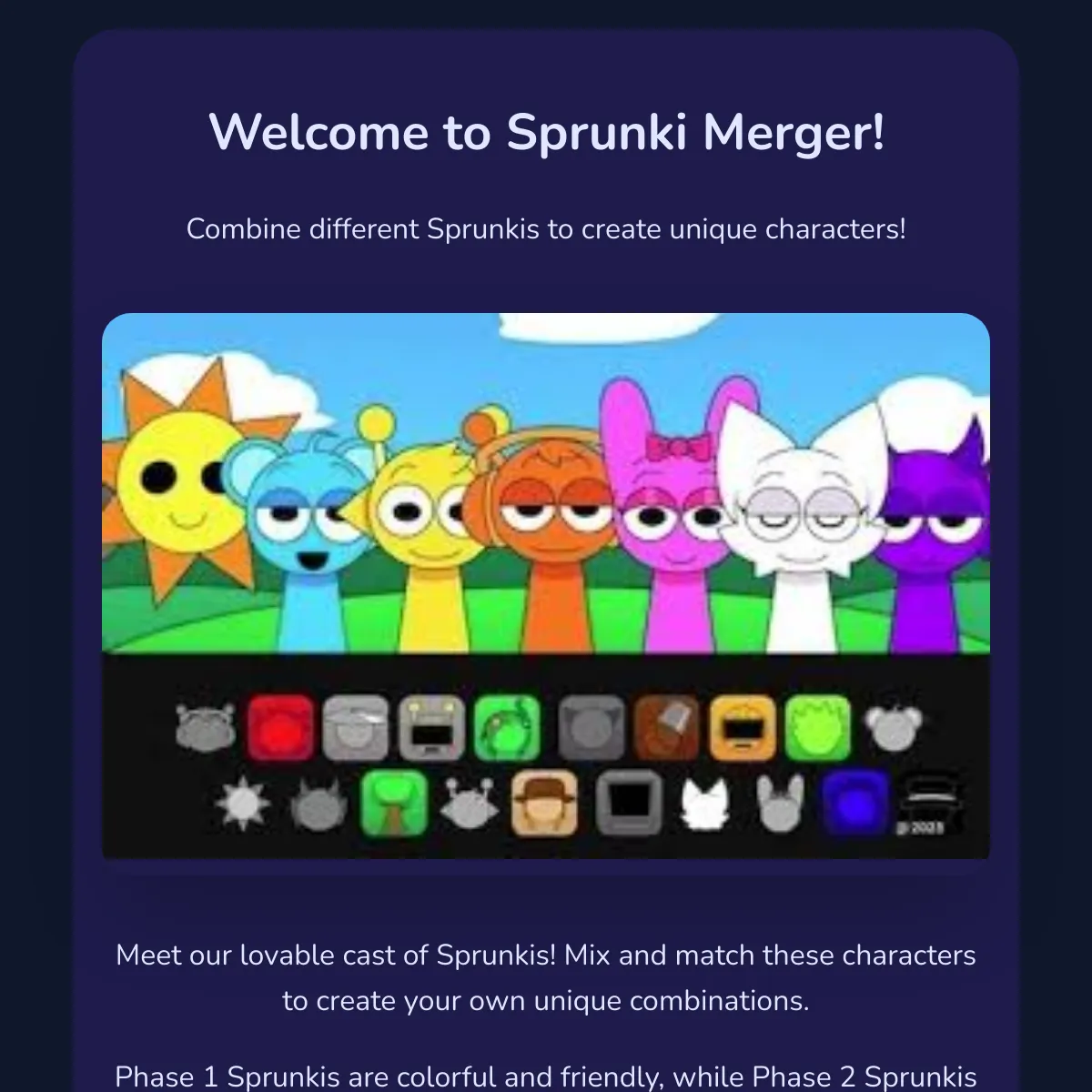 Sprunki Merger