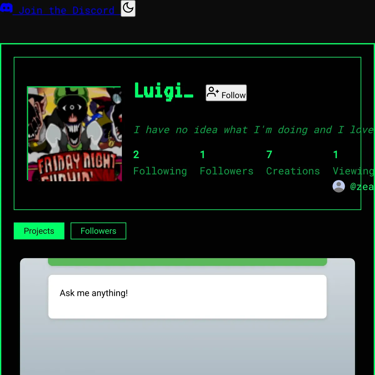 the project is loading
