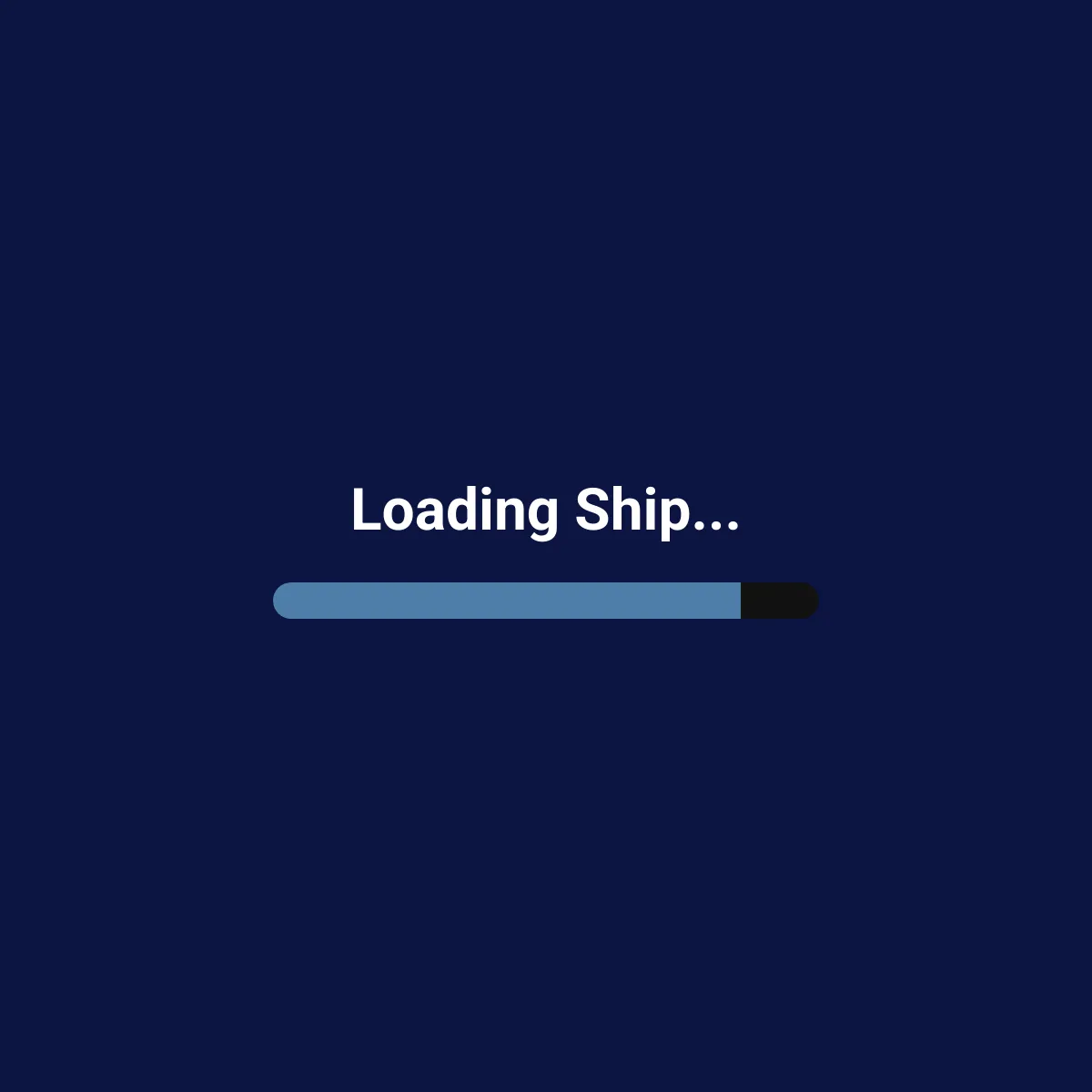 the project is loading
