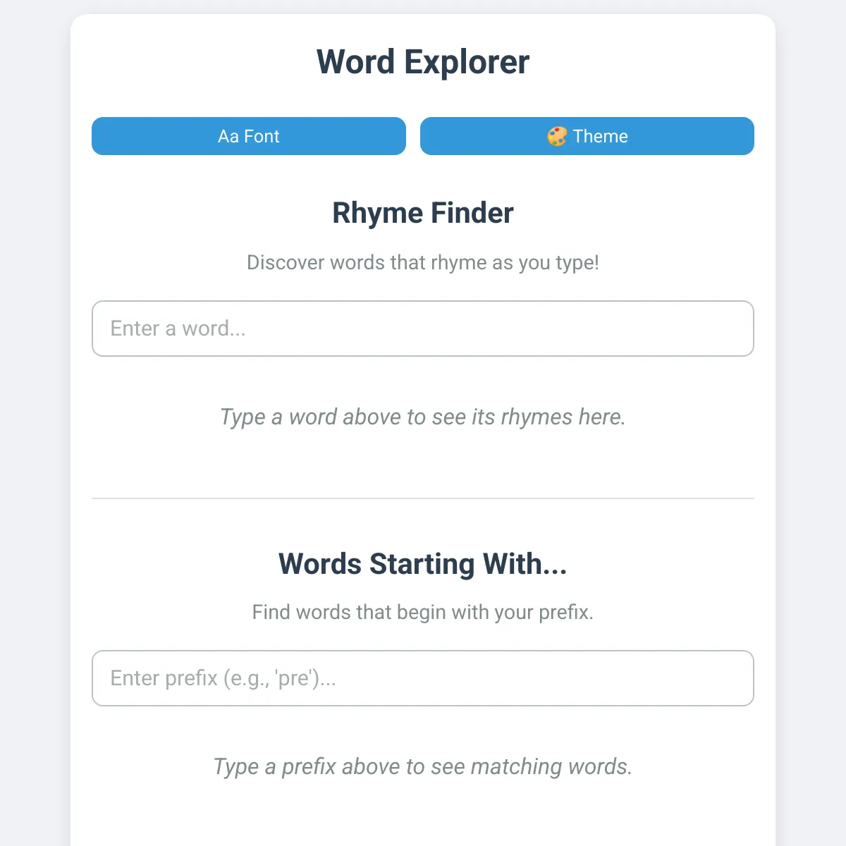 Rhyme Finder