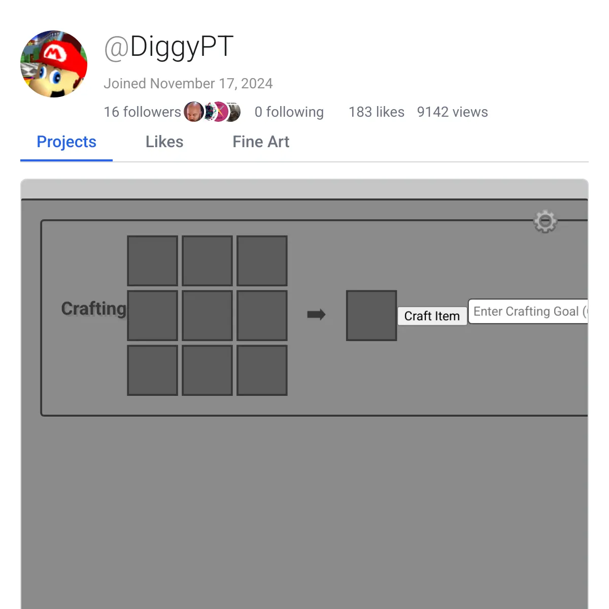 the project is loading