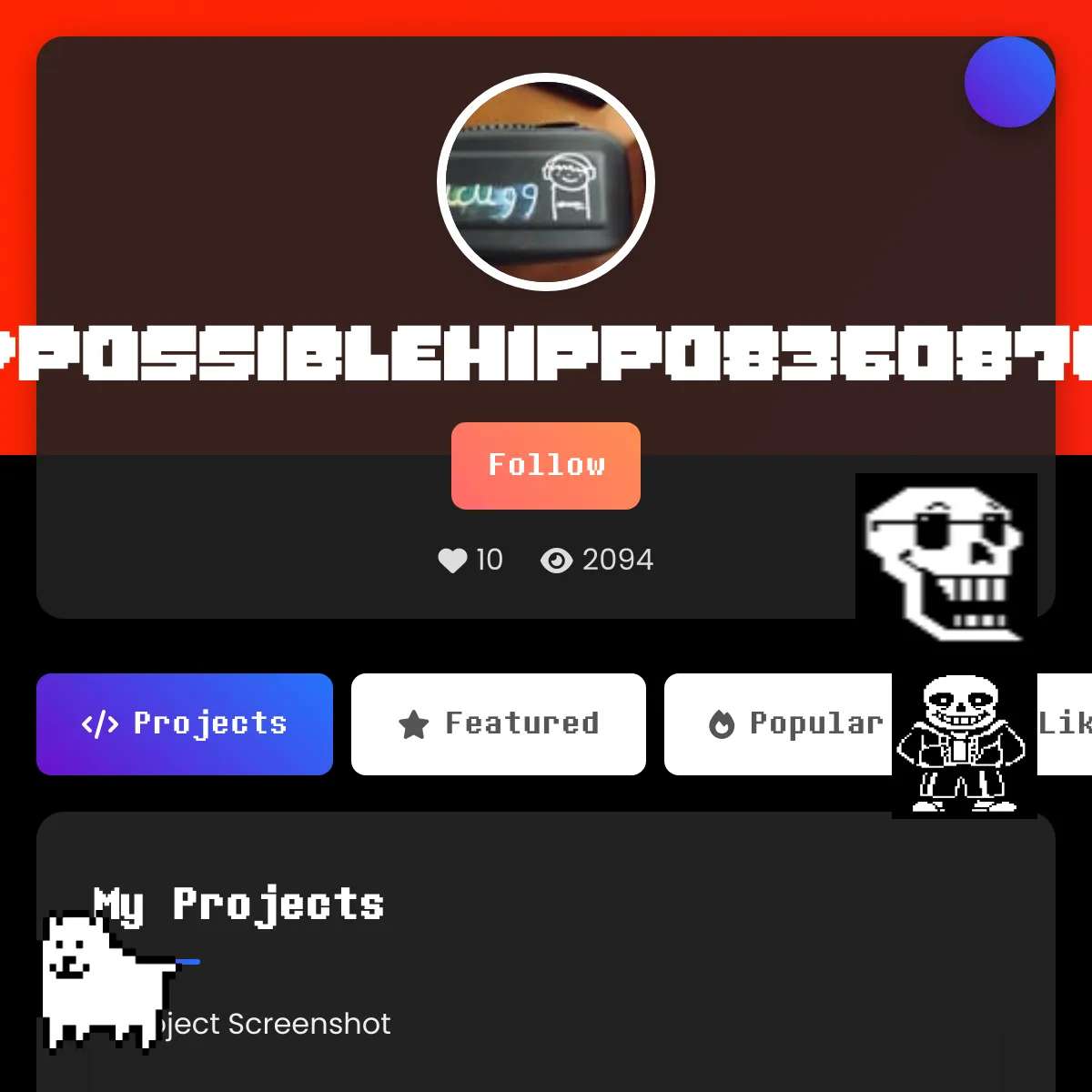 the project is loading