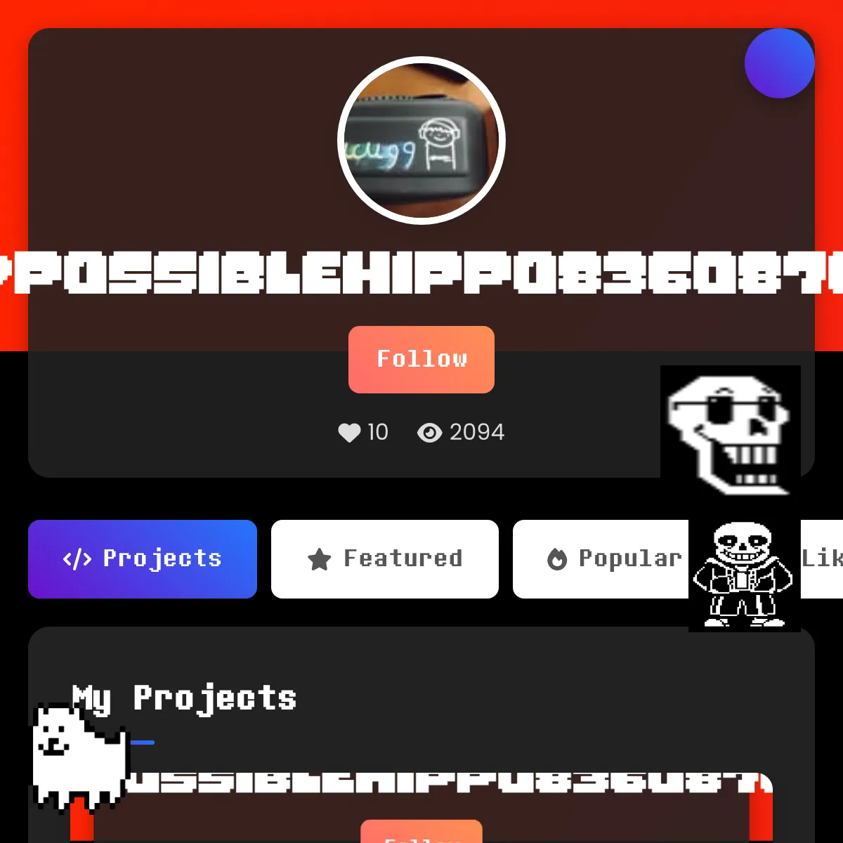 the project is loading