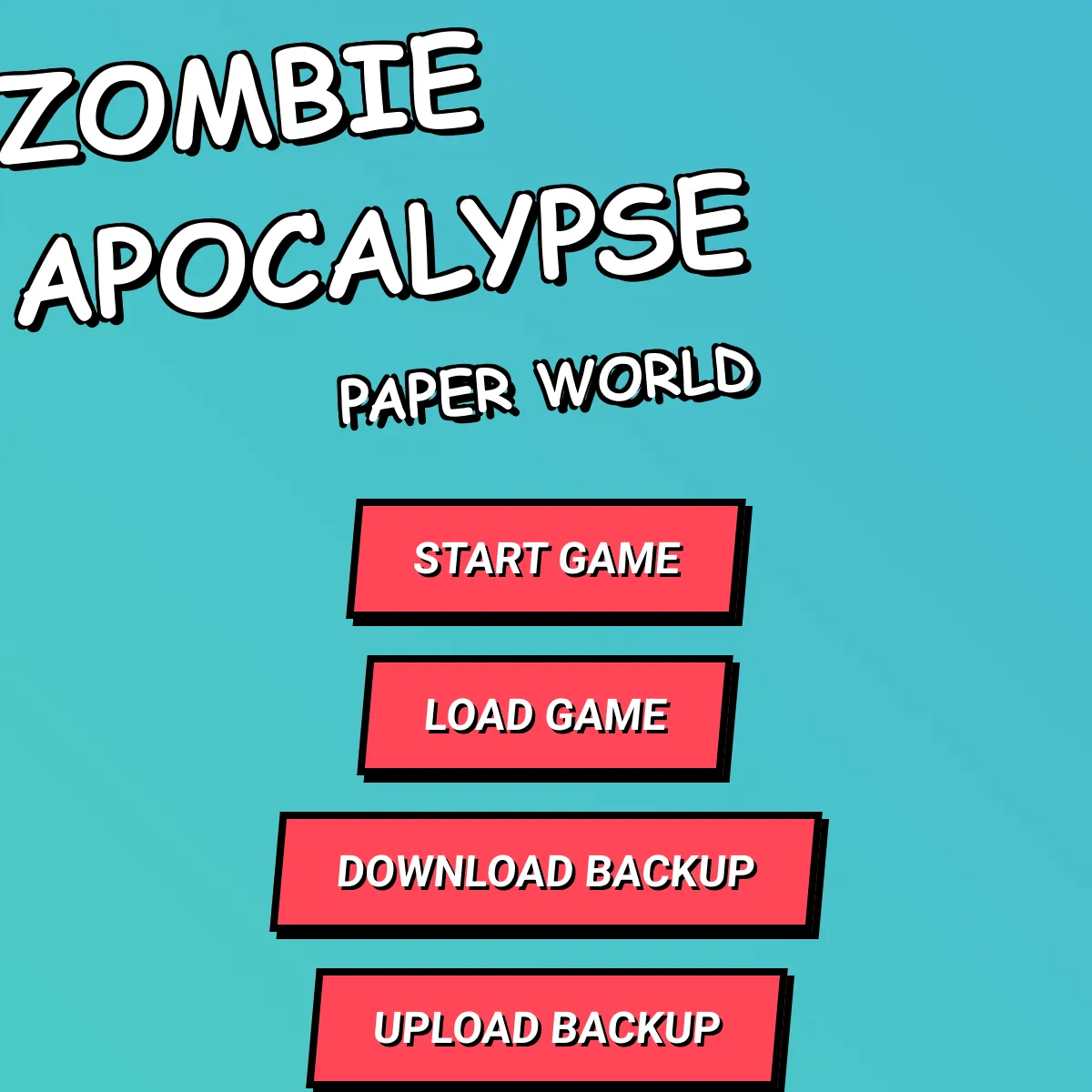 Zombie Apocalypse: Paper World