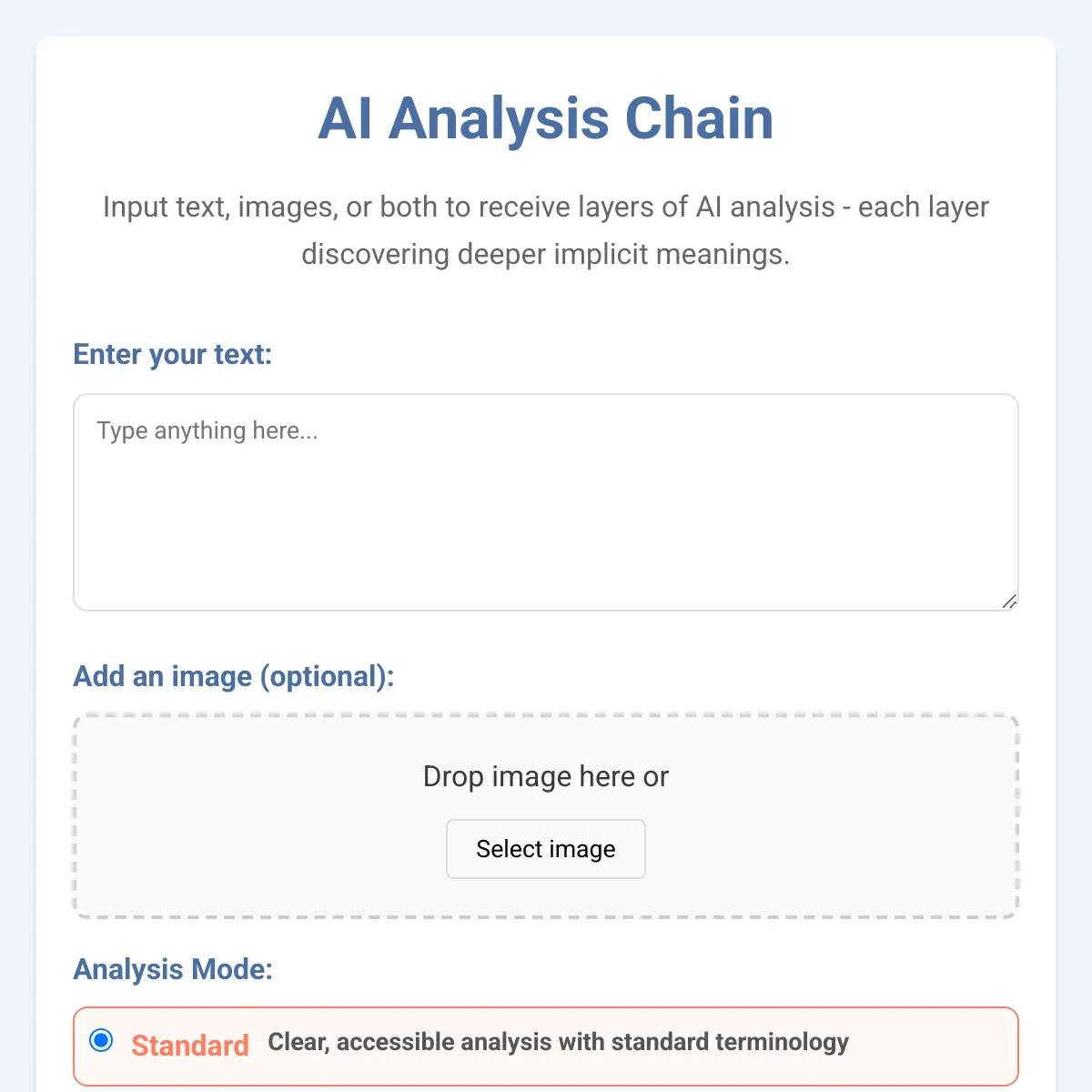 AI Analysis Chain